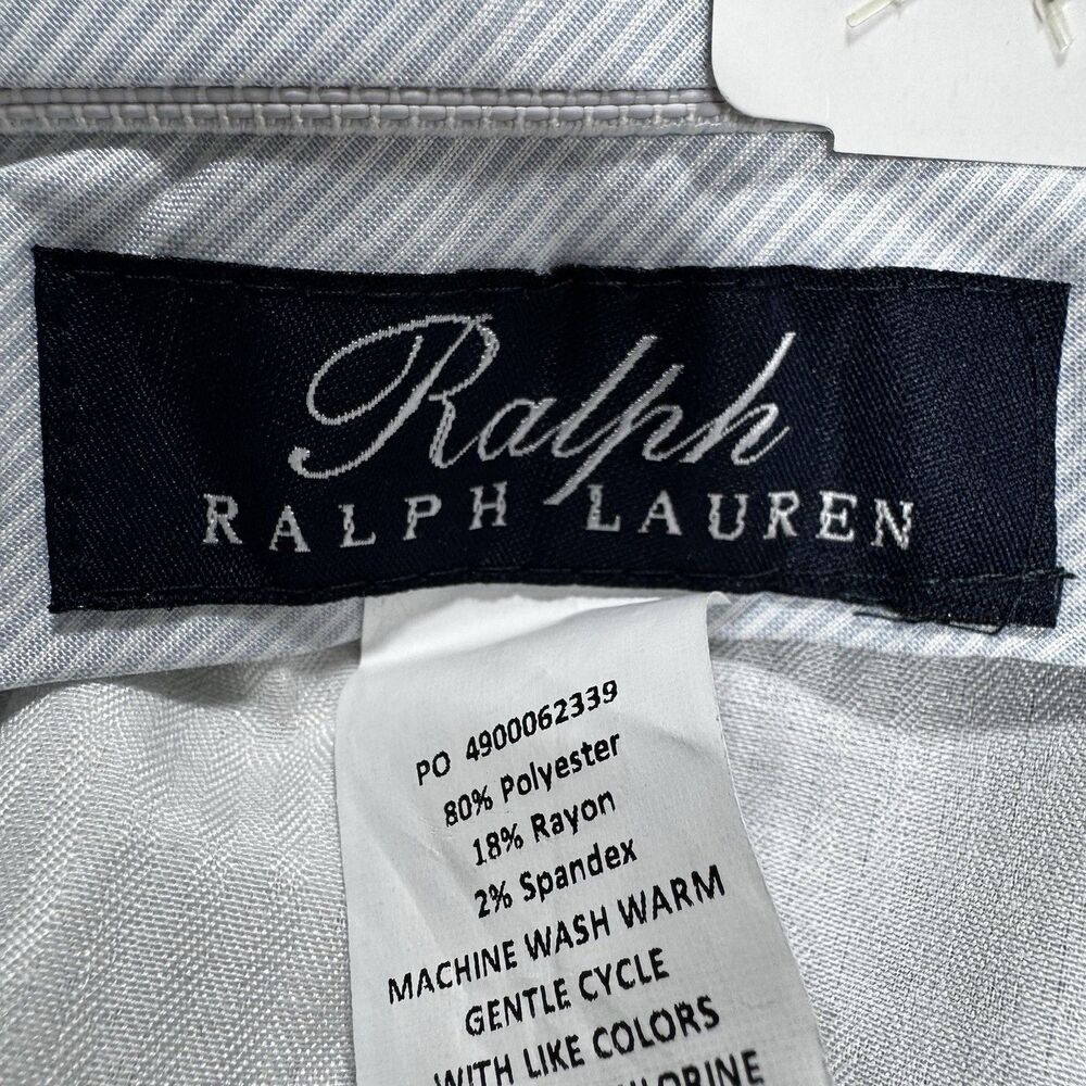 Ralph Lauren The Comfort Flex Pant Men's 42x29 Flat Front Navy Plaid Casual NWT - Picture 6 of 15
